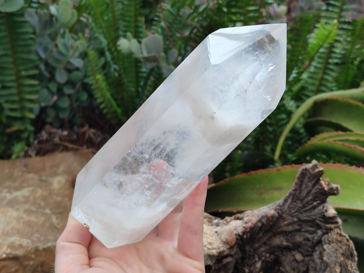 Polished Large Clear Quartz Display Crystal x 1 From Madagascar - Toprock Gemstones and Minerals 