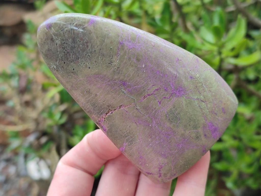 Polished Stichtite Standing Free Forms x 6 From Barberton, South Africa - Toprock Gemstones and Minerals 
