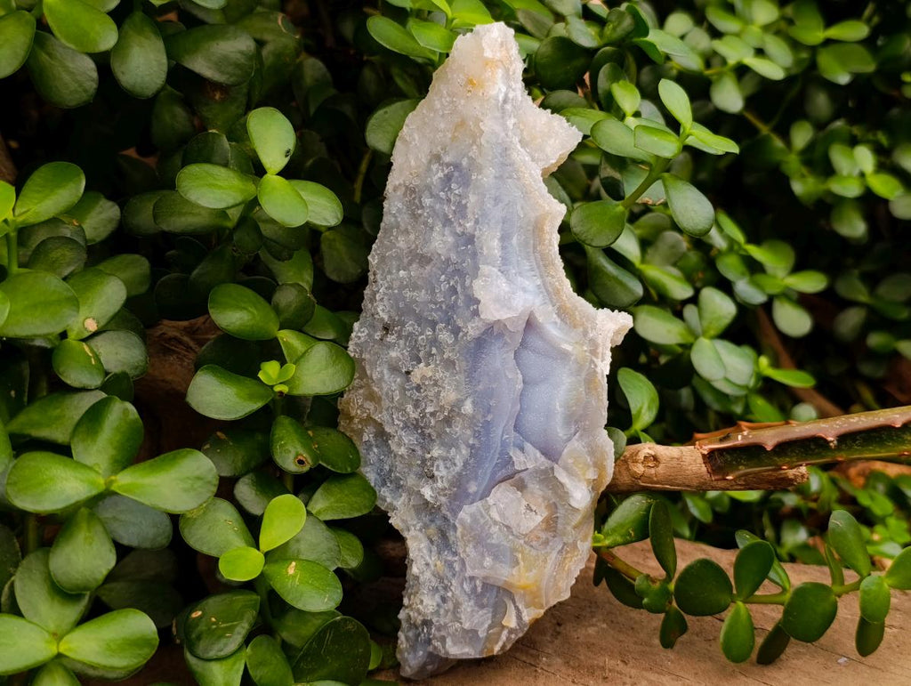 Natural Etched Blue Chalcedony Geodes x 4 From Nsanje, Malawi - Toprock Gemstones and Minerals 