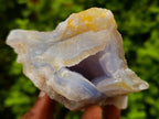 Natural Etched Blue Chalcedony Geodes x 4 From Nsanje, Malawi - Toprock Gemstones and Minerals 