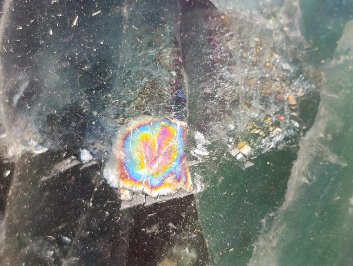 Polished Watermelon Fluorite Slices x 3 From Uis, Namibia - Toprock Gemstones and Minerals 