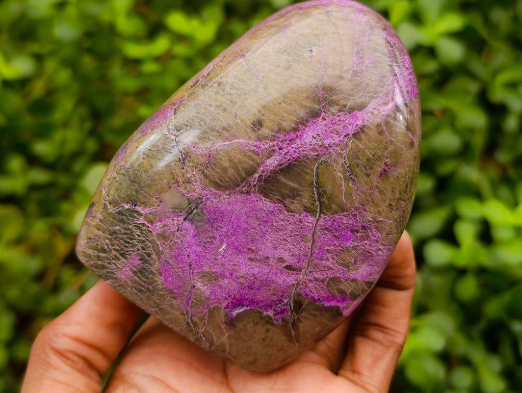 Polished Stichtite Standing Free Forms x 2 From Barberton, South Africa - Toprock Gemstones and Minerals 