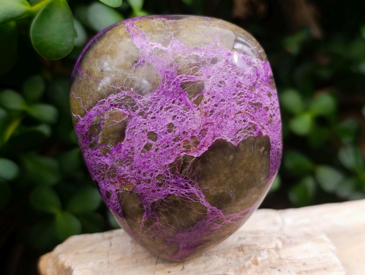 Polished Stichtite Standing Free Forms x 2 From Barberton, South Africa - Toprock Gemstones and Minerals 