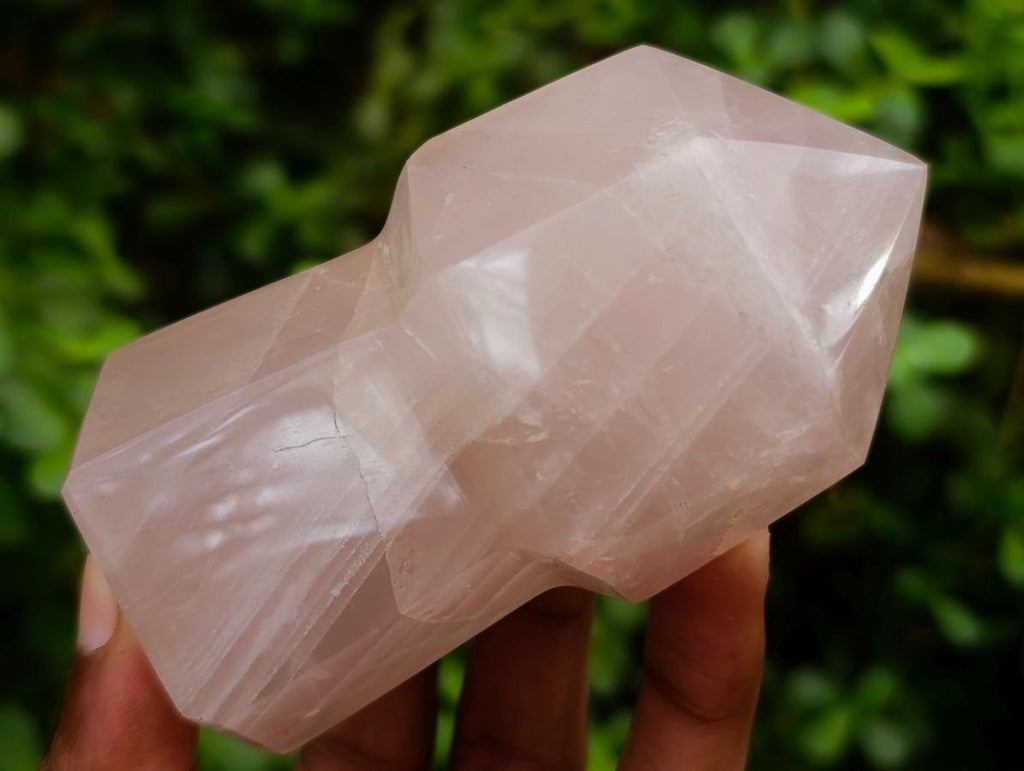 Polished Gemmy Rose Quartz Crystal Sceptres x 6 From Madagascar - Toprock Gemstones and Minerals 