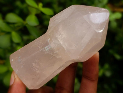 Polished Gemmy Rose Quartz Crystal Sceptres x 6 From Madagascar - Toprock Gemstones and Minerals 