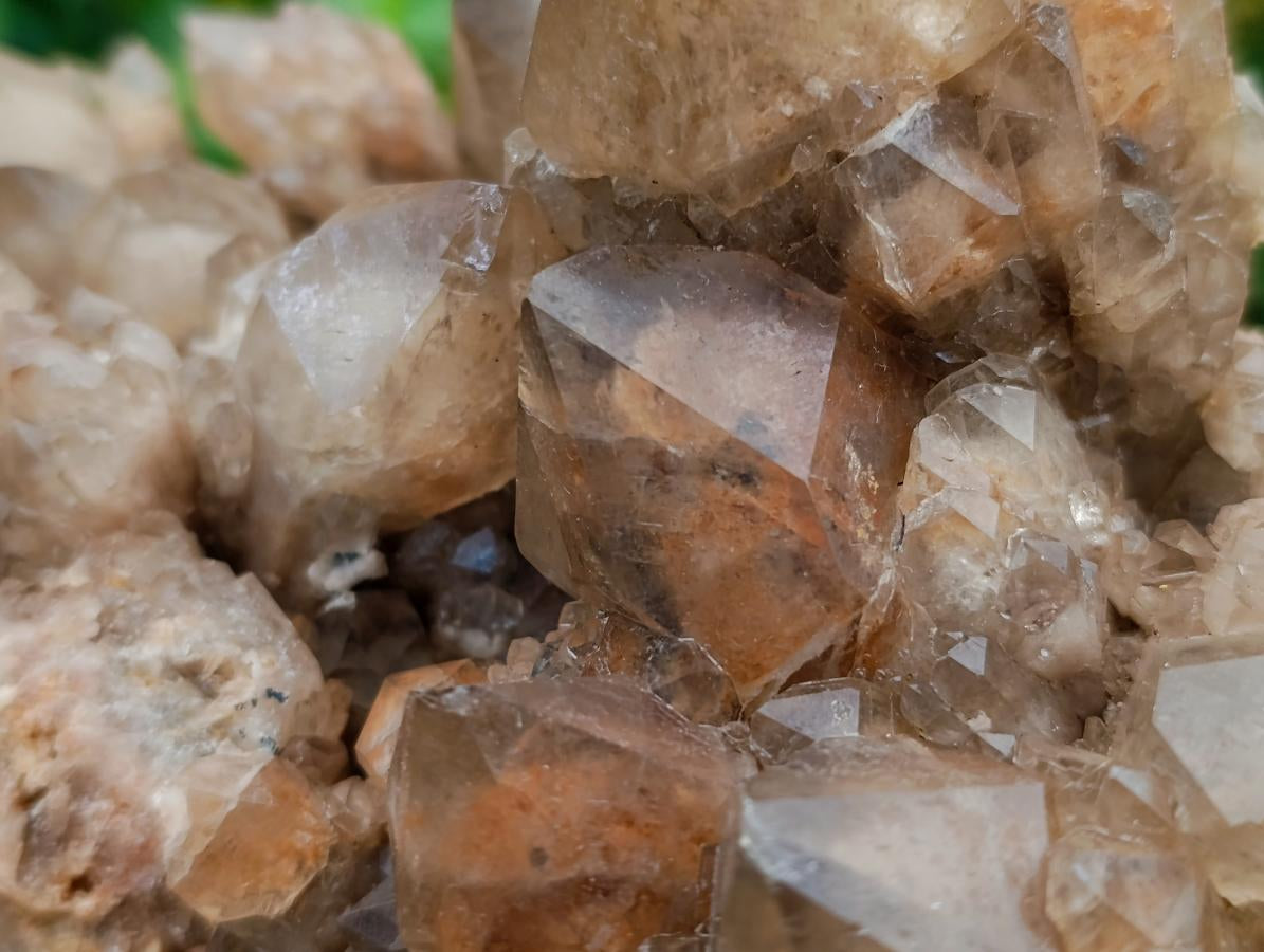 Natural Large Phantom Cascading Smokey Luena Quartz Cluster x 1 From Luena, Congo - Toprock Gemstones and Minerals 