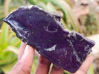 Polished One Side Metallic Purpurite Specimens x 6 From Erongo Namibia - Toprock Gemstones and Minerals 
