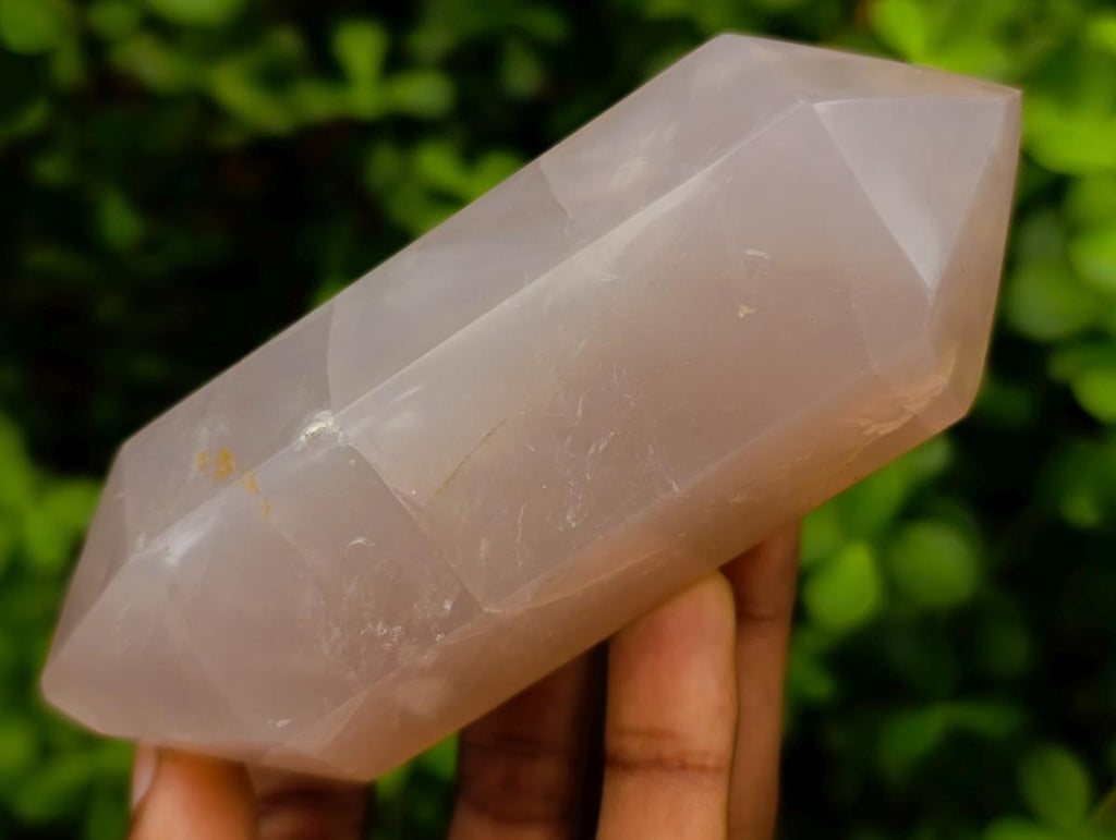 Polished Gemmy Rose Quartz Crystals x 6 From Madagascar - Toprock Gemstones and Minerals 