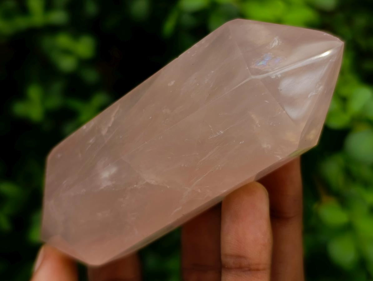 Polished Gemmy Rose Quartz Crystals x 6 From Madagascar - Toprock Gemstones and Minerals 