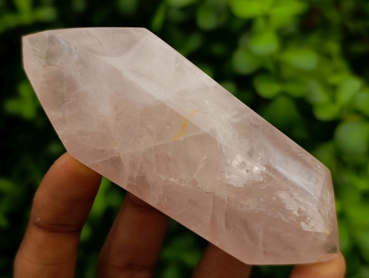 Polished Gemmy Rose Quartz Crystals x 6 From Madagascar - Toprock Gemstones and Minerals 