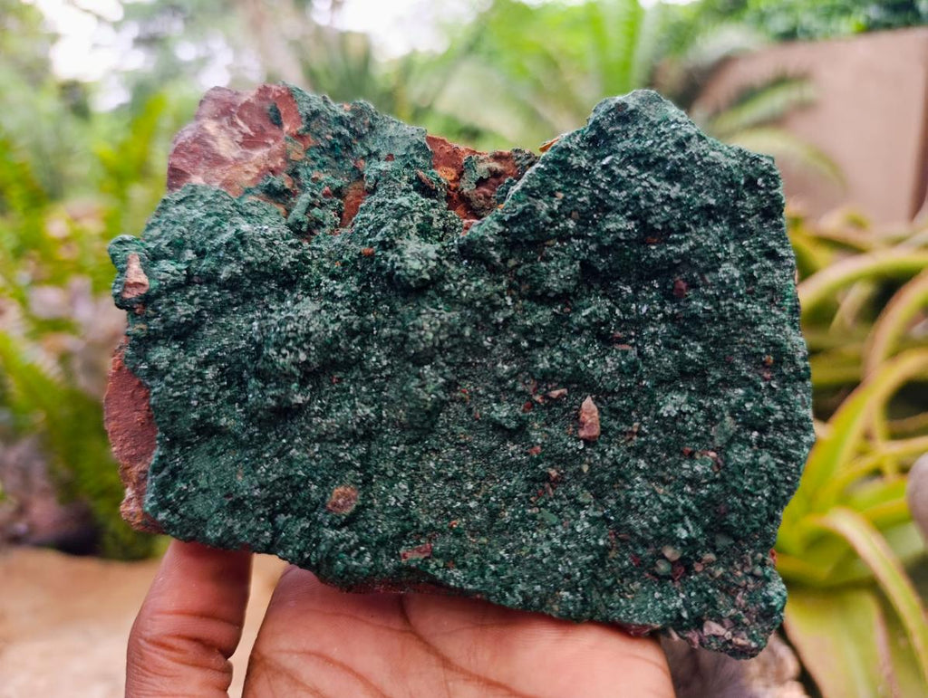 Natural Botryoidal Crystalline Malachite Specimens x 2 From Tenke Fungurume, Congo - Toprock Gemstones and Minerals 