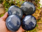 Polished Lazulite Galets x 24 From Madagascar - Toprock Gemstones and Minerals 