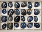 Polished Lazulite Galets x 24 From Madagascar - Toprock Gemstones and Minerals 