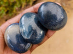 Polished Lazulite Galets x 24 From Madagascar - Toprock Gemstones and Minerals 