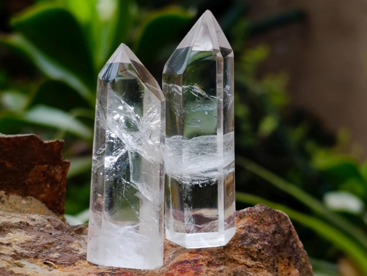 Polished Clear Quartz Display Crystals x 35 From Madagascar - Toprock Gemstones and Minerals 