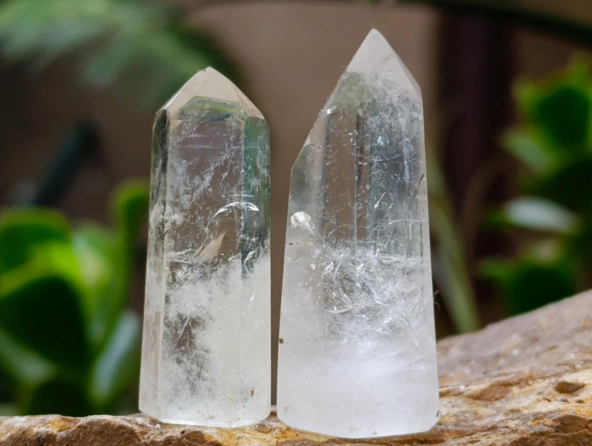Polished Clear Quartz Display Crystals x 35 From Madagascar - Toprock Gemstones and Minerals 