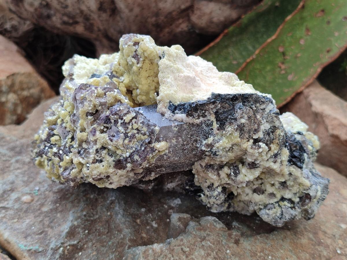 Natural Large Smokey Quartz Specimen with Associated Minerals x 1 From Erongo, Namibia - Toprock Gemstones and Minerals 