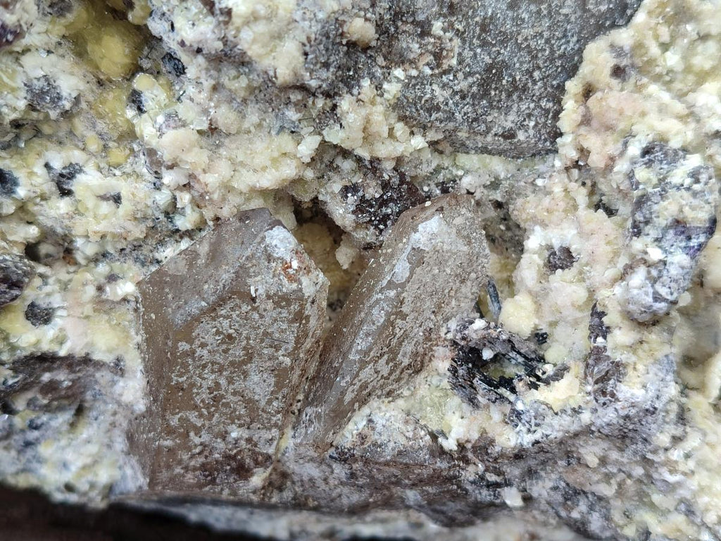 Natural Large Smokey Quartz Specimen with Associated Minerals x 1 From Erongo, Namibia - Toprock Gemstones and Minerals 