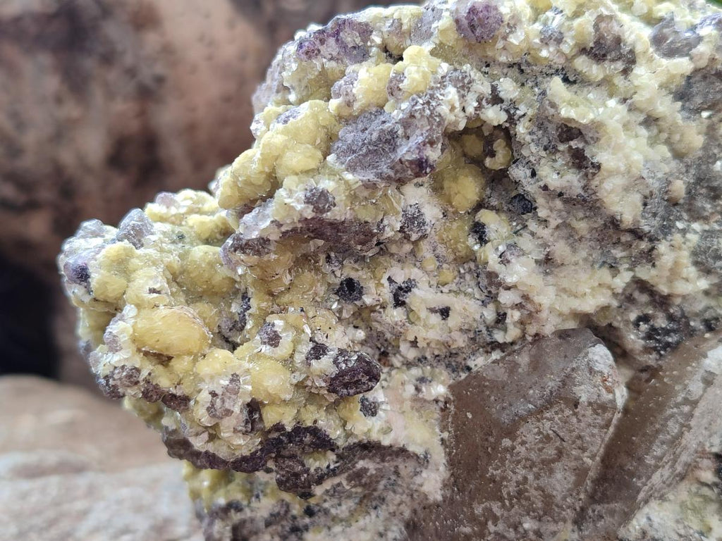 Natural Large Smokey Quartz Specimen with Associated Minerals x 1 From Erongo, Namibia - Toprock Gemstones and Minerals 