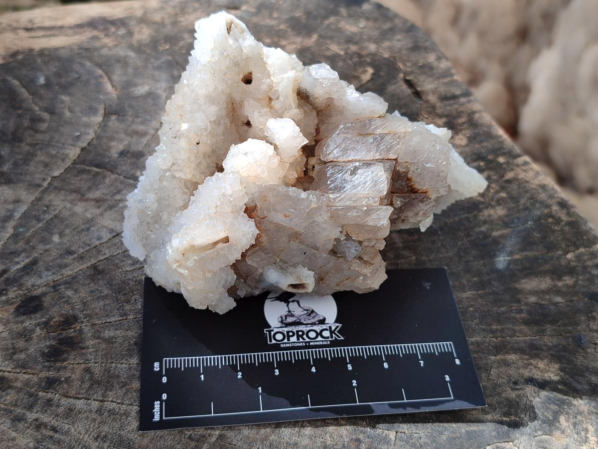Natural Drusy Snow Finger Quartz Coated Clusters x 6 From Albert's Mountain, Lesotho - Toprock Gemstones and Minerals 