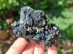 Natural Schorl Black Tourmaline with Muscovite Mica Specimens x 6 From Erongo, Namibia - Toprock Gemstones and Minerals 