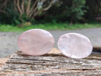 Polished Gemmy Rose Quartz Palm Stones x 20 From Madagascar - Toprock Gemstones and Minerals 