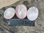 Polished Gemmy Rose Quartz Palm Stones x 20 From Madagascar - Toprock Gemstones and Minerals 