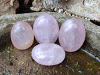 Polished Gemmy Rose Quartz Palm Stones x 20 From Madagascar - Toprock Gemstones and Minerals 