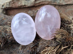 Polished Gemmy Rose Quartz Palm Stones x 20 From Madagascar - Toprock Gemstones and Minerals 