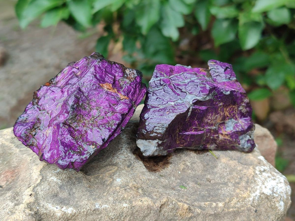 Natural Metallic Cobbed Purpurite Specimens x 12 From Erongo, Namibia - Toprock Gemstones and Minerals 