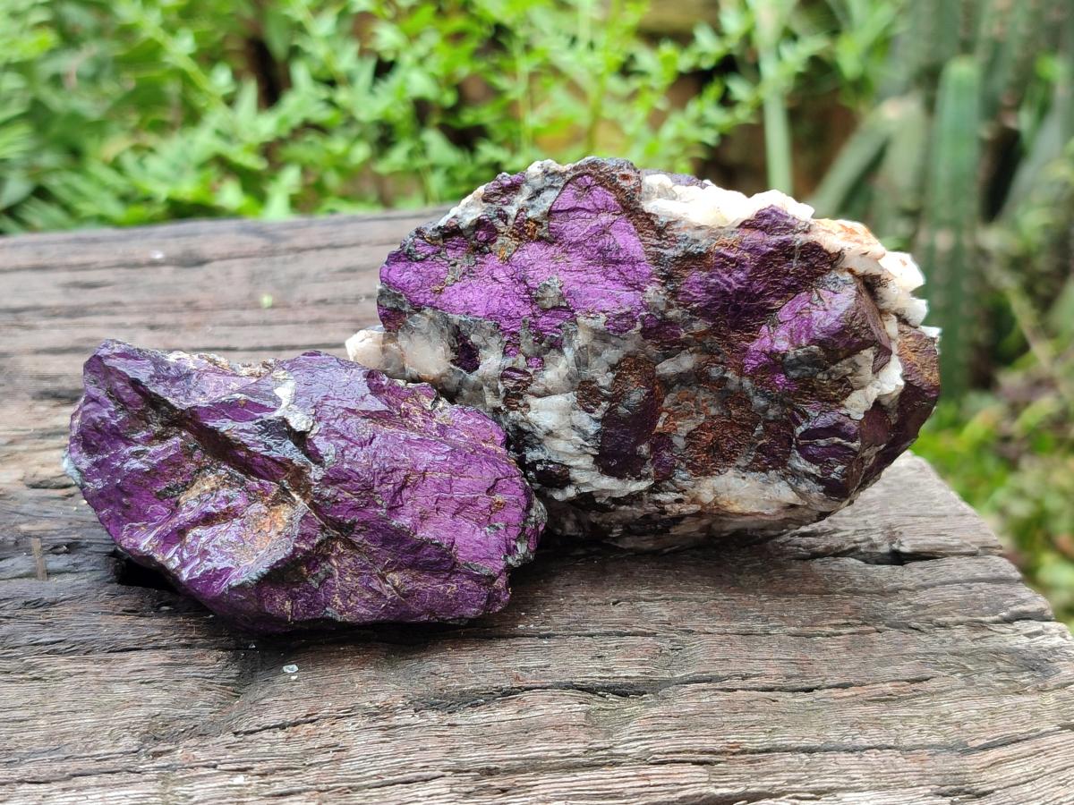 Natural Metallic Cobbed Purpurite Specimens x 12 From Erongo, Namibia - Toprock Gemstones and Minerals 