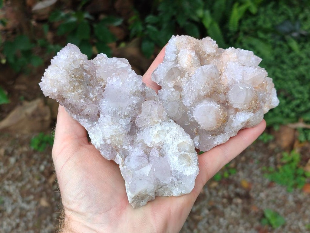 Natural Lilac Amethyst Spirit Quartz Clusters x 3 From Boekenhouthoek, South Africa - Toprock Gemstones and Minerals 