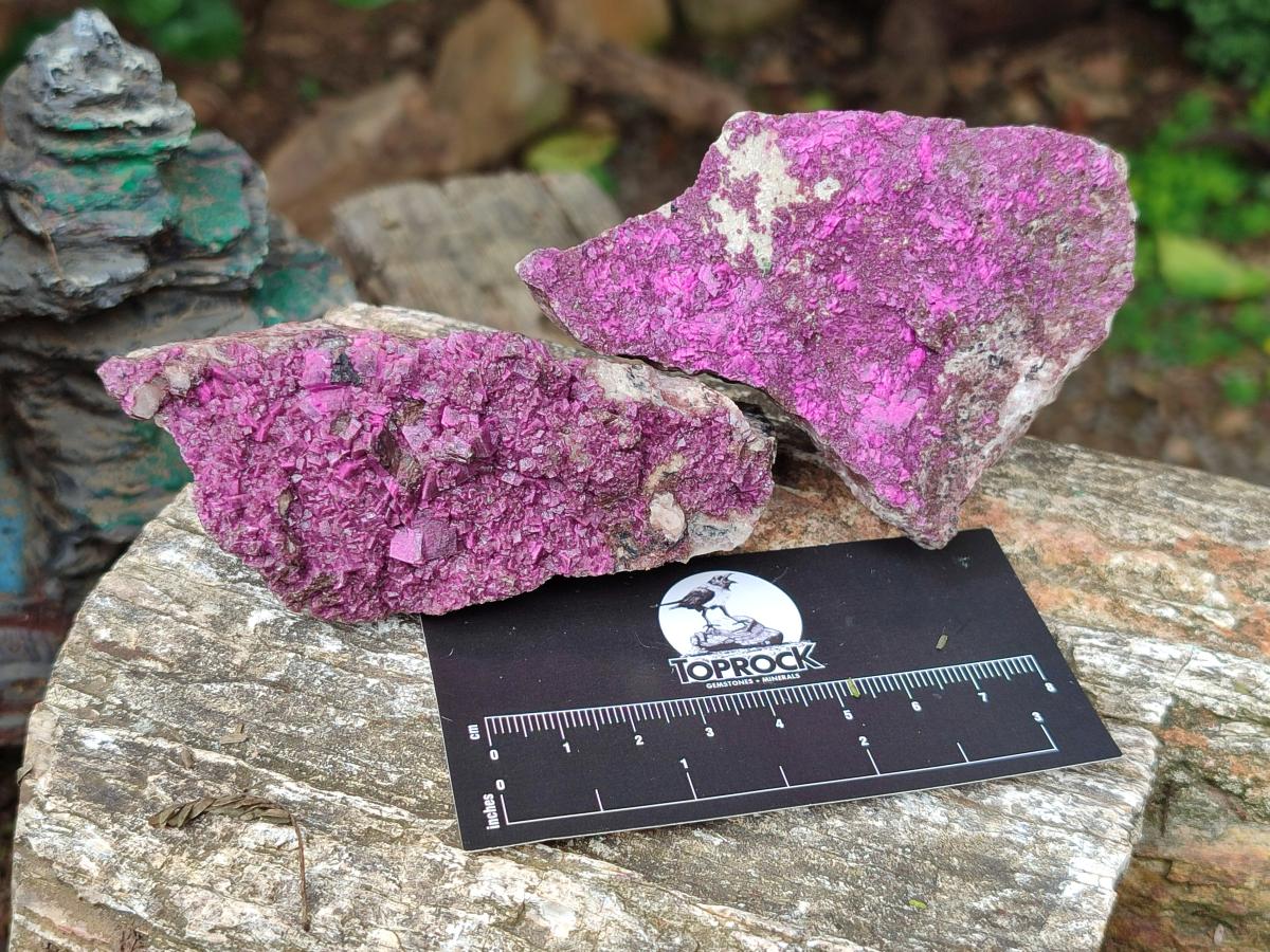 Natural Salrose Cobaltoan Dolomite Specimens x 6 From Kakanda, Congo - Toprock Gemstones and Minerals 