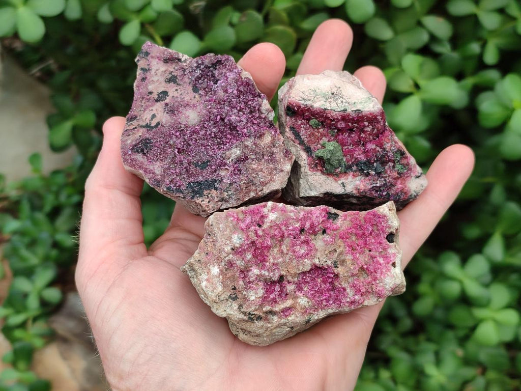 Natural Salrose Cobaltoan Dolomite Specimens x 6 From Kakanda, Congo - Toprock Gemstones and Minerals 