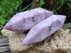 Polished Lepidolite Double Terminated Crystals x 6 From Zimbabwe - Toprock Gemstones and Minerals 