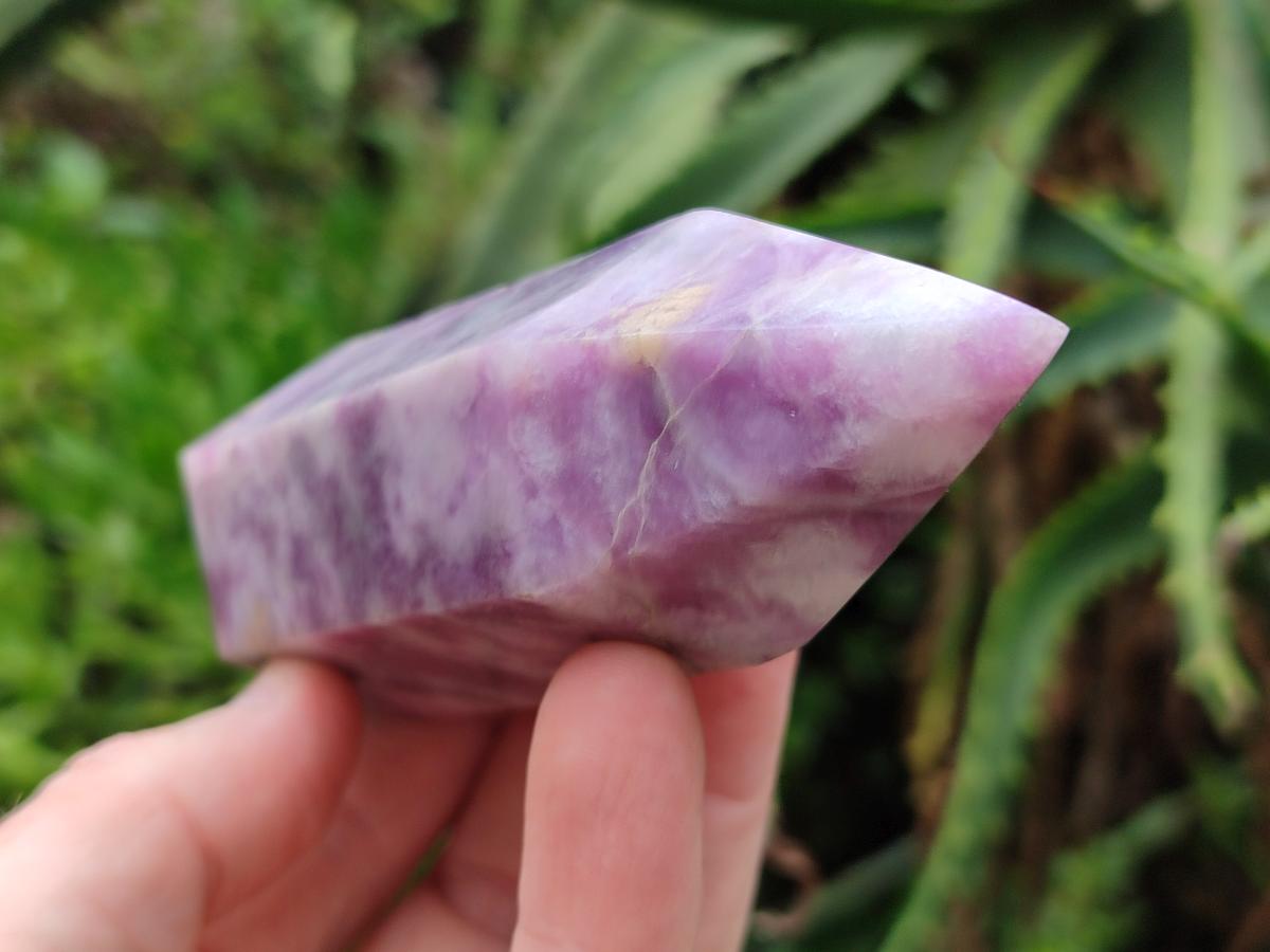 Polished Lepidolite Double Terminated Crystals x 6 From Zimbabwe - Toprock Gemstones and Minerals 