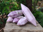 Polished Lepidolite Double Terminated Crystals x 6 From Zimbabwe - Toprock Gemstones and Minerals 