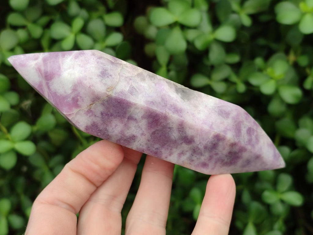 Polished Lepidolite Double Terminated Crystals x 6 From Zimbabwe - Toprock Gemstones and Minerals 