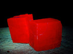 Natural Rhombohedral Sunset Orange Calcite Specimens x 24 From Spitzkop, Namibia - Toprock Gemstones and Minerals 