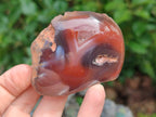 Polished One Side Red Shashe River Agate Nodules x 35 From Shashe River, Zimbabwe - Toprock Gemstones and Minerals 