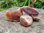 Polished One Side Red Shashe River Agate Nodules x 35 From Shashe River, Zimbabwe - Toprock Gemstones and Minerals 