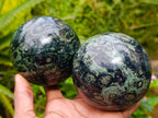 Polished Stromatolite Spheres x 3 From Katsepy, Madagascar - Toprock Gemstones and Minerals 