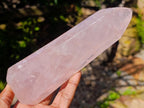Polished Gemmy Rose Quartz Crystals x 2 From Madagascar - Toprock Gemstones and Minerals 