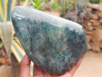 Polished Large Fuchsite Quartz Standing Free Forms x 1 From Andakatany, Madagascar - Toprock Gemstones and Minerals 