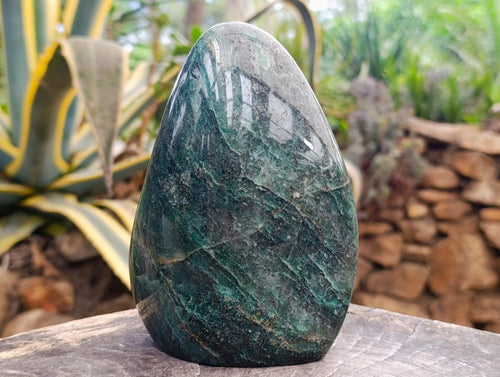 Polished Large Fuchsite Quartz Standing Free Forms x 1 From Andakatany, Madagascar - Toprock Gemstones and Minerals 