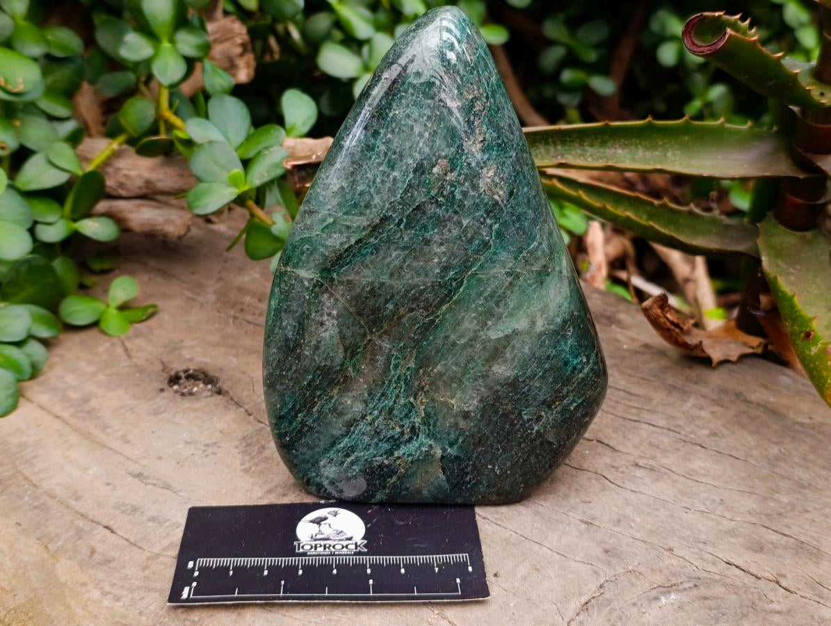 Polished Large Fuchsite Quartz Standing Free Forms x 1 From Andakatany, Madagascar - Toprock Gemstones and Minerals 