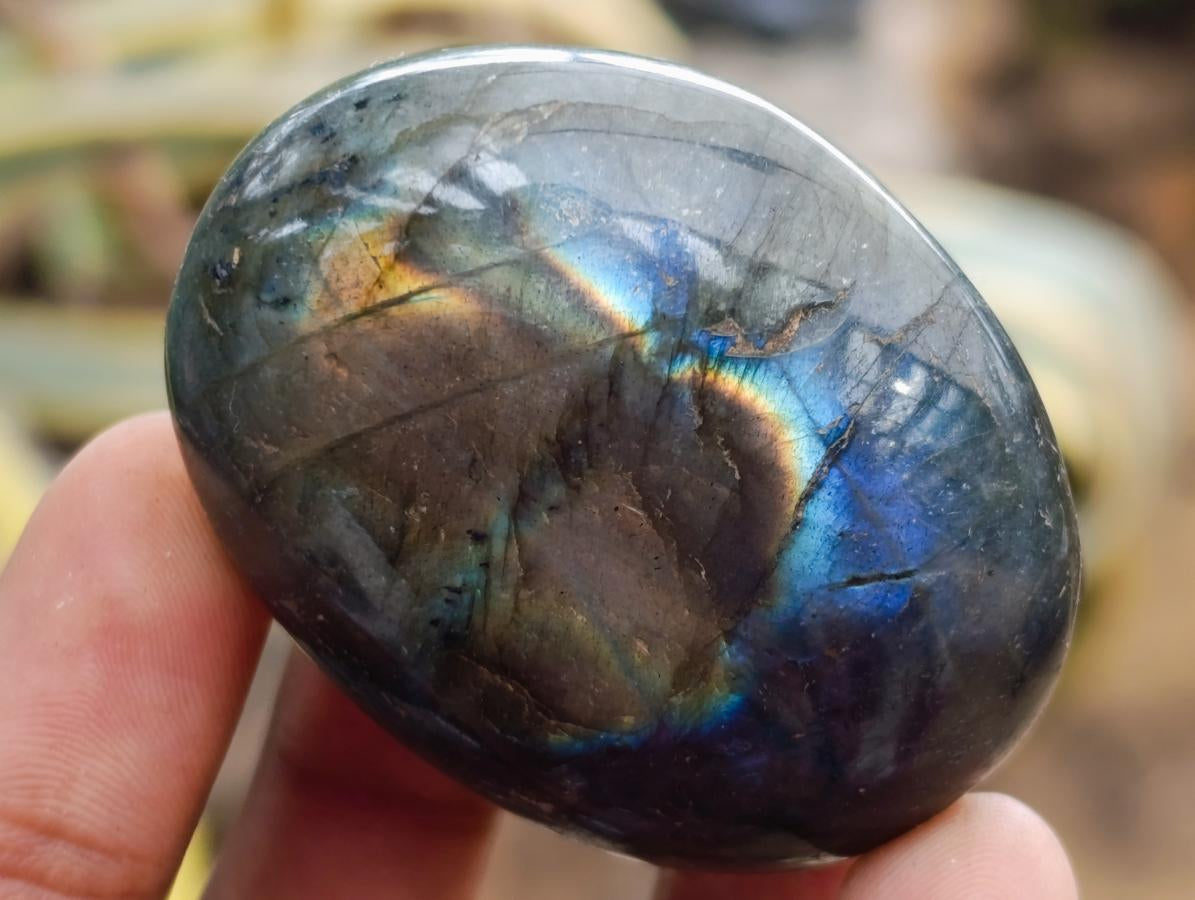 Polished Labradorite Palm Stones x 20 From Madagascar - Toprock Gemstones and Minerals 
