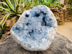 Natural XL Blue Celestite Geode Specimen x 1 From Sakoany, Madagascar - Toprock Gemstones and Minerals 