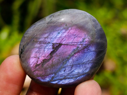 Polished Labradorite Palm Stones x 20 From Madagascar - Toprock Gemstones and Minerals 