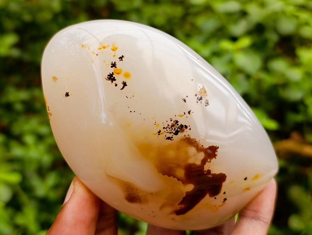 Polished Dendritic Agate Standing Free Forms x 5 From Moralambo, Madagascar - Toprock Gemstones and Minerals 